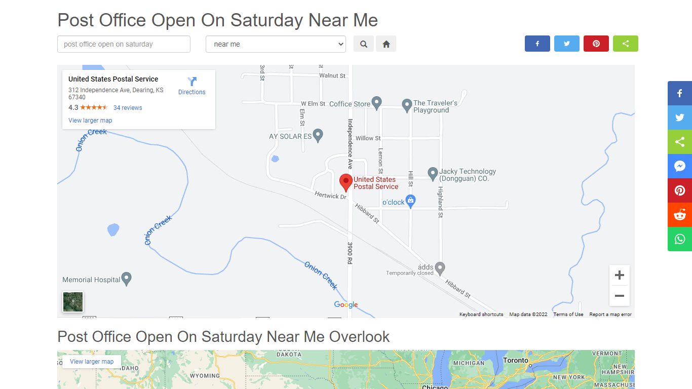 Post Office Open On Saturday Near Me