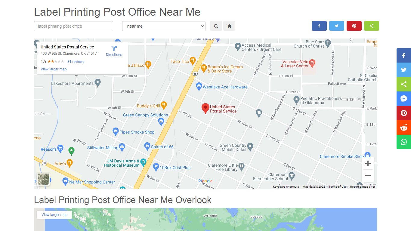 Label Printing Post Office Near Me